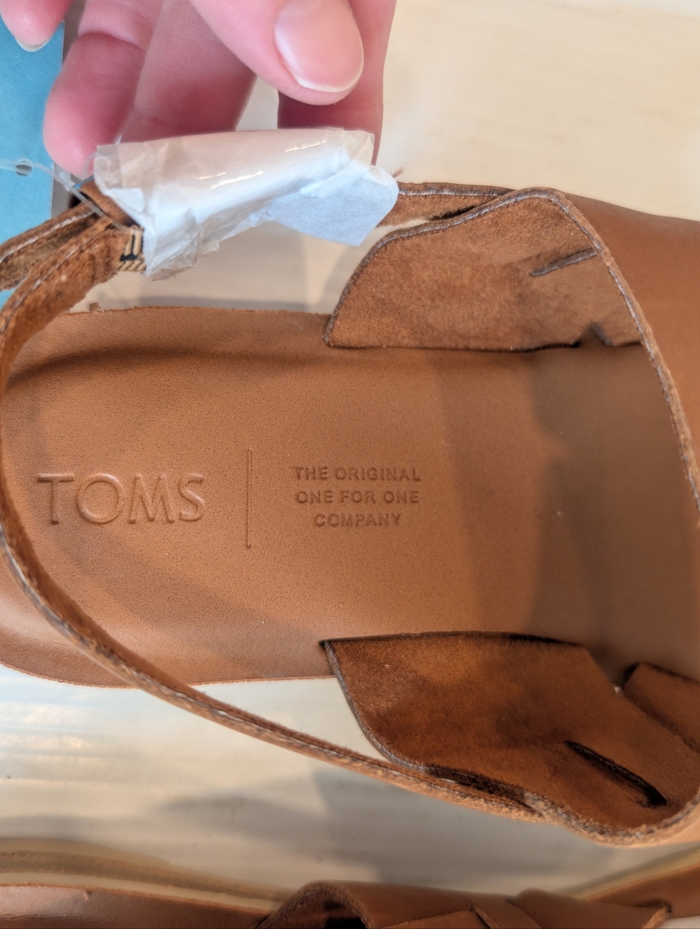 TOMS Freya Women's Tan Vegan Leather Strappy Slingback Sandals Size 11 - Picture 8 of 8
